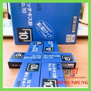 [ Hàng Mới] Com Bo 4 Hộp Kim Bấm Số 10 Thương Hiệu Plus Kích Thước Nhỏ Nhẹ Dễ Mang Theo Bên Người