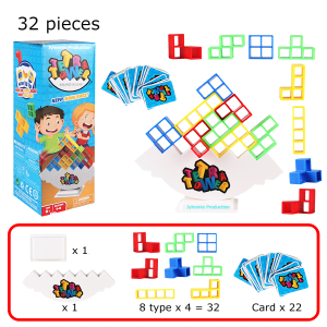 Board Game Stacking Toys Cube Puzzle Cube Montessori Toys Mainan Montessori Mainan Block Mainan Susun Mainan Kanak Kanak