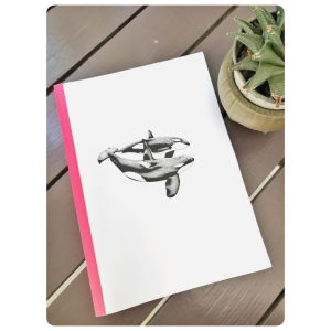 แบบสักลาย ลายปลาวาฬ 1  เเทดทูรอยสัก 1 ชุดมี 40 แผ่น (ไม่ใช่สติ๊กเกอร์) กระดาษขนาด A4