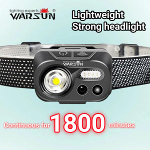 WARSUN W08 Led Headlamp Ultra-light Induction Night Fishing Headlight 1000 Lumens LED Strong Light Long Battery Life Outdoor Super Bright Head-mounted Light.