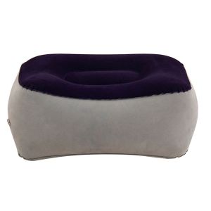 LINUAI เบาะรองนั่งขาเป่าลมแบบพกพาเบาะรองขาเป่าลมสำหรับใช้ในสำนักงานหมอนเก้าอี้แผ่นวางเท้า