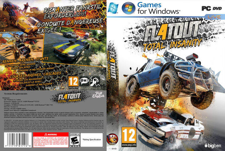 Flat out total insanity 2025 4 pc game manual