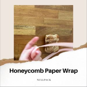 Nullpack Honeycomb Wrap Kraft | Aesthetic & Sustainable Protective Roll | Eco-friendly Bubble Wrap Alternative (15cm/30cm/50cm)