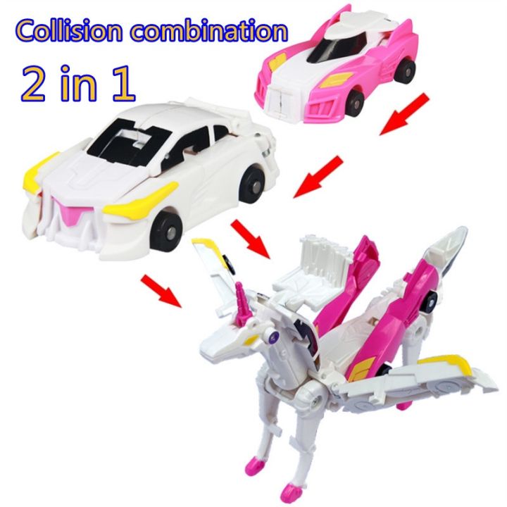 Magic Unicorn Vehicle Car Action Figures Toys Magnetic Cartoon