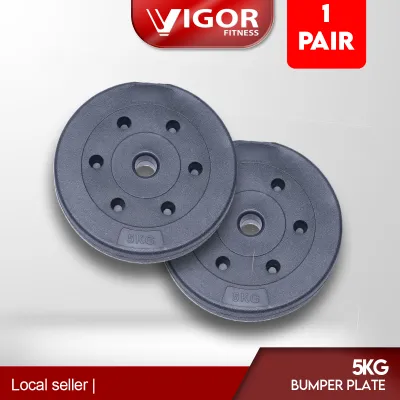 Vigor Fitness High Grade Weight Bumper Dumbbell 5kg 10kg 15k(2 unit) / Dumbbell Penampan Berat Kelas Tinggi