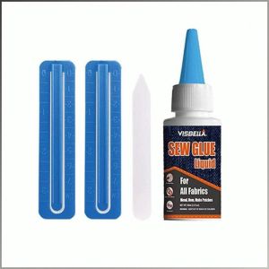 กาว ล้างทําความสะอาดและรีดผ้าได้ ประหยัดเงิน กาวซ่อมแซมซักผ้าน้ำได้ ซ่อมเสื้อผ้า แข็งแกร่ง บ่ม