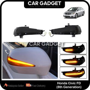Honda Civic FD 8th Sedan Dynamic LED Turn Signal Light Side Mirror Lamp Indicator 2006 - 2011 Car Gadget