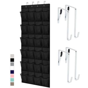24 Large Mesh Pockets Wall Hanging Shoe Organizer Rack Fabric Cabinet Closet Sundries Shoe Storage