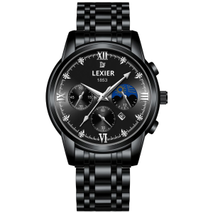 Lexier Jam Tangan Kasual Bisnis Pria Diamond Asli Original Tahan Air New Model Import Terbaru Waterproof Stainless Steel Anti Karat Luminous Nyala Tempat Gelap Kalender Date Kaca Tebal Tahan Gores Aksesoris Arloji Mens Watches Analog COD -JXR-02