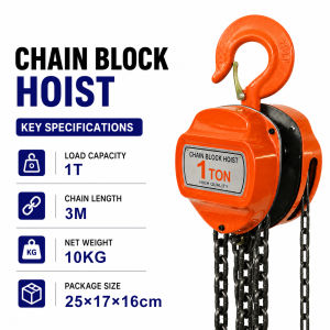 Tolsen Industrial Grade Chain Block (1T | 2T | 3T x 3 Meters / 6 Meters) Heavy duty Lifting with handle Crane Hoist Chain Block Hoist Katrol Angkut Barang 2 Ton- Katrol Kerekan Manual Takel Chain Chain Block