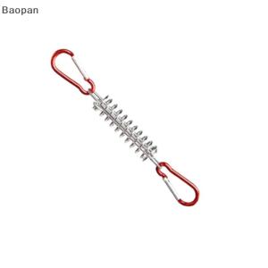 Baopan ตัวปรับความตึงเชือกกระโจมเต็นท์ทำจากสแตนเลสแบบพกพาอุปกรณ์กลางแจ้ง