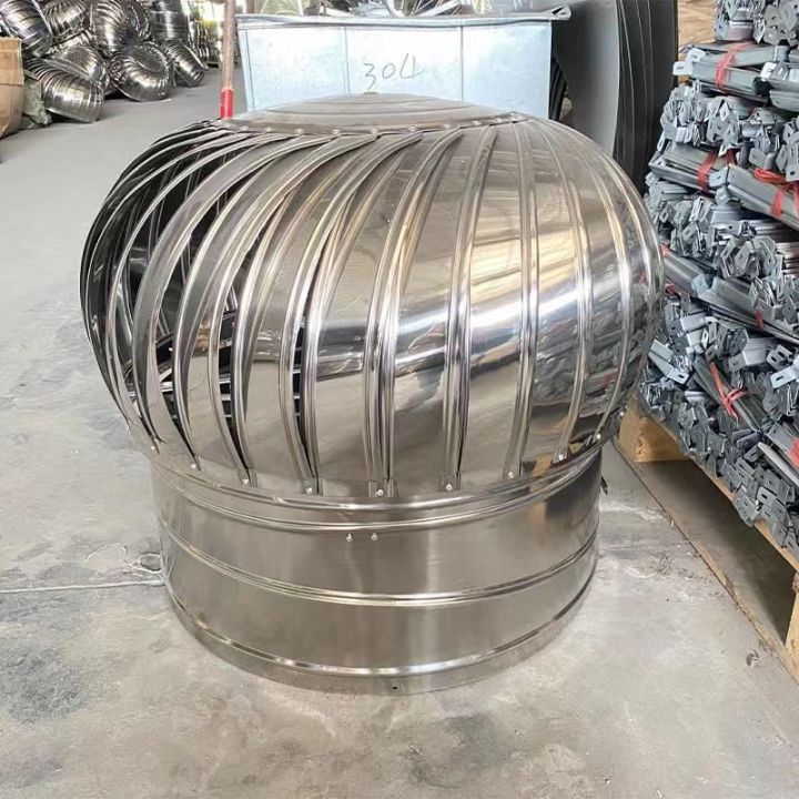 304 Stainless Steel Roof Ventilator Wind Turbines Air Vent Attic Ventilator 200mm Pipefit Roof 5596