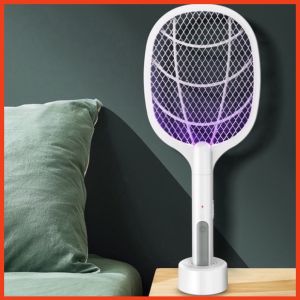 Vợt muỗi tự động kiêm đèn bắt muỗi 2 in 1 tự động sạc tích điện vợt bắt muỗi thông minh cao cấp để bàn A11