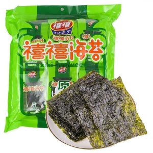 原味海苔片香脆可口即食独立装零食 Original Seaweed Slices Crispy Delicious Instant Snacks