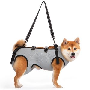 POMELOBT Adjustable Strap Dog Lift Harness Mobility Aid Breathable Dog Assistance Strap Dog Clothes Comfortable Pet Support Sling Joint Injuries