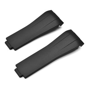 NATOBELT FKM Fluorine Rubber Watchband For Rolex Strap For OYSTERPERPETUAL Datejust 41mm Dial Air King Wristband Slider Buckle