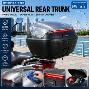 【SG Ready】Moto Tail Box Waterproof Storage with Password Lock Design Electric Car Trunk