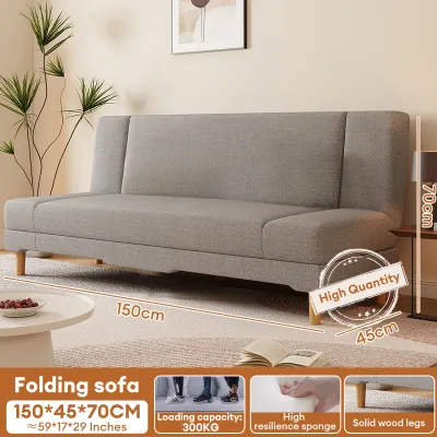 Ditto Foldable Sofa Bed lazy sofa bed 120/150/200cm living room folding sofa with Foam