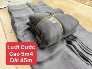 Lưới Cước Đen ( Rộng 5m4 - Chiều Dài 45m ) dùng trong chăn nuôi và trồng cây ươm cây công trình xây dựng.
