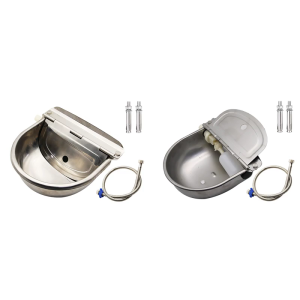 Livestock Water Bowl Stainless Steel Floating Balls for Cattle Horse Goat Sheeps Dog Automatic Water Level Control