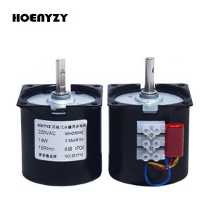220V AC 14W Gear Motor 60KTYZ Permanent Magnetic Synchronism Motor 2.5RPM 5RPM 10RPM 15RPM 20RPM 30RPM 40RPM 50RPM 60RPM