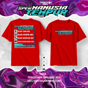 Kaos Spek MANUSIA Tempur (Sembarang Panggah Oke) / Kaos Kata Kata / Kaos Keren / Kaos Viral / Kaos Distro Premium / Kaos Pekerja / Atasan pria Wanita Cod