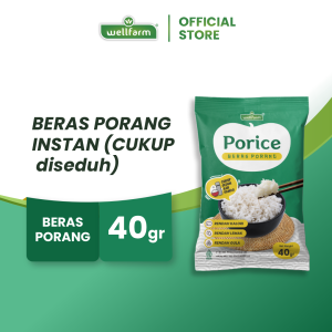 PORICE Beras Porang Sachet - WellFarm Shirataki/Instan Konjac Rice