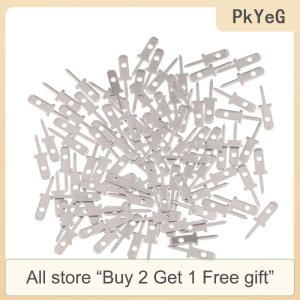 [COD] PkYeG Tool 50pcs 2.8 Inserts Plug Spring Terminal PCB Solder Lug Thickness 0.8mm One Legs PCB Welding Sheet
