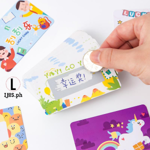 LSH.PH Student Rewards Scratch Cards Family Interactive Homemade Sweepstakes Games Lucky Cards