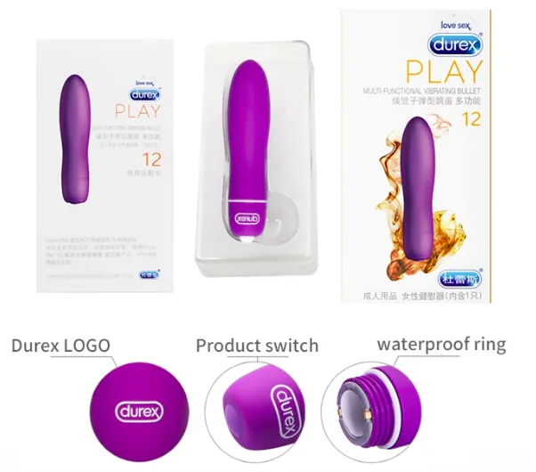Durex Play 12 Multi-Functional Vibrating Mini Bullet Vibrator G-Spot  Powerful - Sex Toys