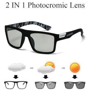 SHIMANO Photochromic Sunglasses Men Fishing Polarized Goggles Women Fashion Outdoor UV400 Eyewear Driving Fish Hunting Cycling Camping Goggles BS818