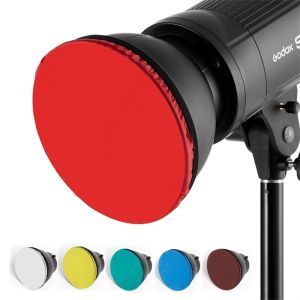 LMS70 Photo Studio Red Yellow 7" 180mm White Standard Cover Strobe Reflector Soft Light Protective Cover Light Diffuser Cloth Soft Light Cloth Light Diffuser Sock