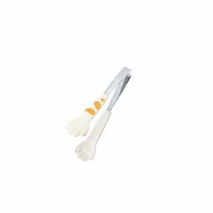 NO4 PANDA Cat Paw Shape Stainless Steel Bread Clamp Snack Food Clip Cooking Utensils BBQ Tong Kitchen Tool