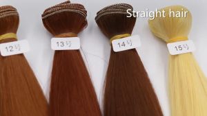 [Đủ Màu Tổng Hợp] Tép Tóc Giả 5 cm 15 cm 25 cm Dán Cho Búp Bê Chịu Nhiệt Độ Cao