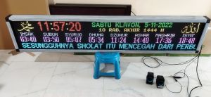 Jadwal Sholat Rgb 40x200cm P5 Wifi Android Plus Auto Tartil Auto Sound