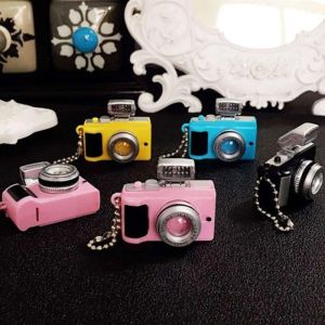 Camera Luminous Key Chain With LED Camera Car Key Ring Plastic Flashlight Mini Toy Decoration