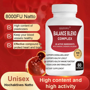 Plant-Based Blood Sugar Balance Capsules Chromium Alpha Lipoic Acid Supplement Herbal Glucose Management Cardiovascular Health Maintenance