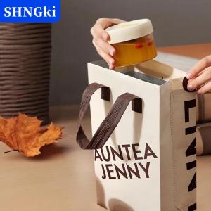 SHNGki 1 cái 240 400ml thủy tinh thực phẩm lưu trữ Jar với kín Silicone nắp chịu nhiệt lò vi ba súp nước trái cây container ngũ cốc Jar