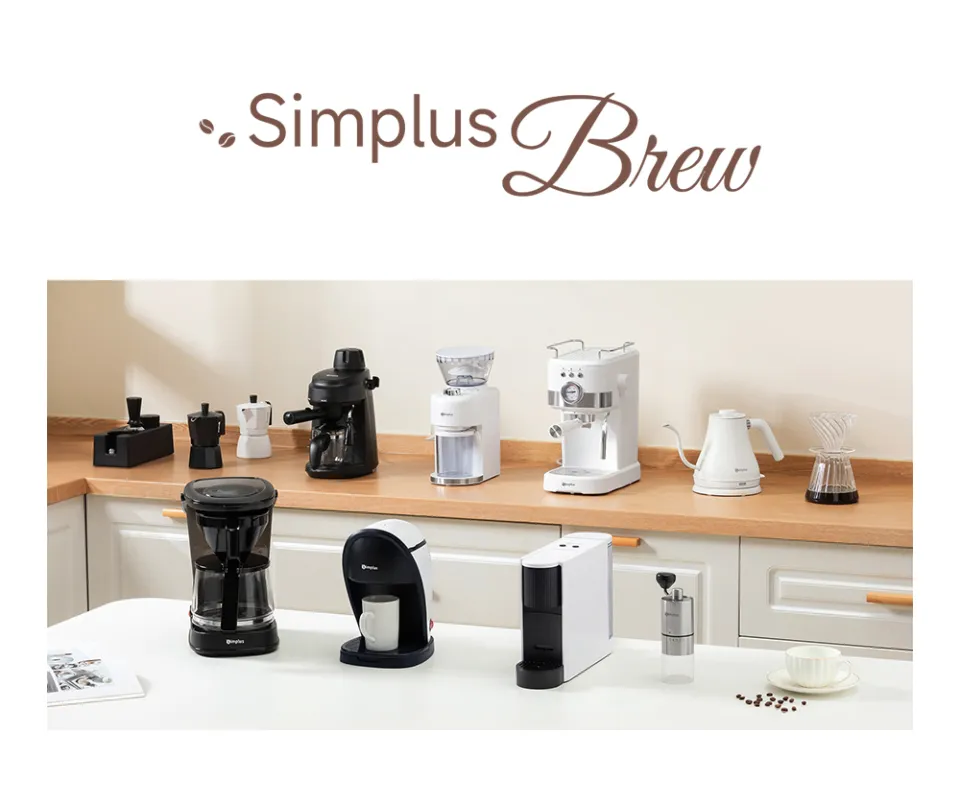 Simplus Moka Pot, 150ml Capacity, High-Pressure Extraction