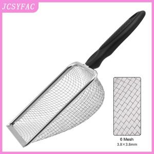 JCSYFAC Pet Cleaning Tools Stainless Steel Feces Shovel Net Cat Litter Shovel Reptiles Lizard Sand Shovel Mesh Screen Fecal Spoon