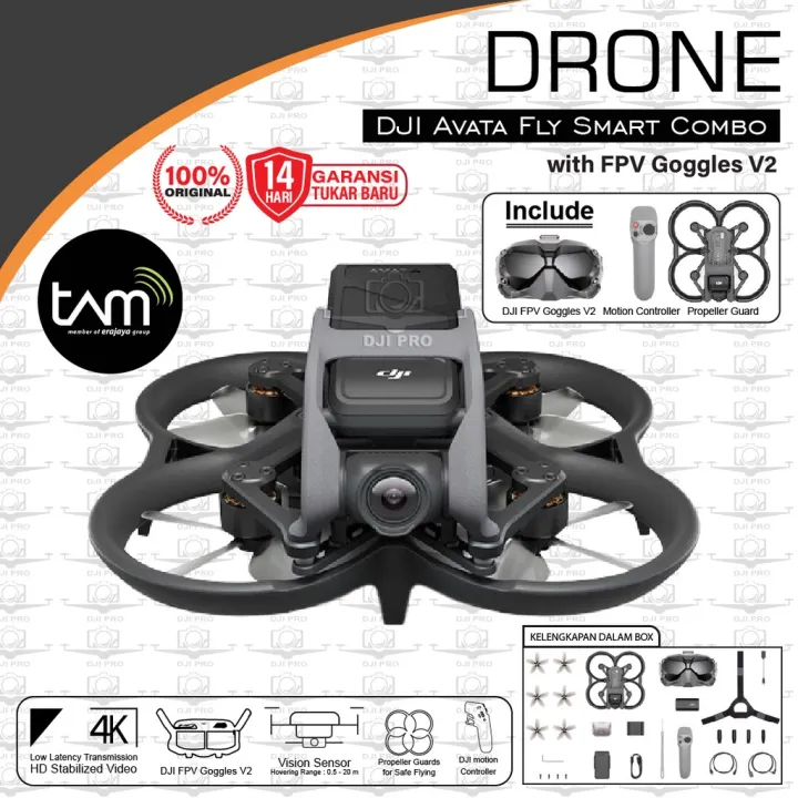 DJI Avata Fly Smart Combo with FPV Goggles V2 Lazada Indonesia