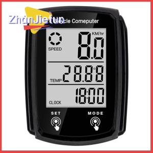 zhanjietun Bicycle Computer Wired Speedometer Waterproof Bike LCD Computer Blue Tooth Cycling Speed Odometer Stand Outdoor Accessories