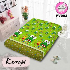 Terbaru !!! Sarung Kasur Busa Resleting Motif Cactus Anak Cewek/Cowok Bahan Katun Ukuran 1/2/3/4