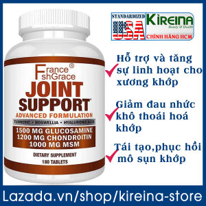 Viên uống hỗ trợ và tăng sự linh hoạt cho xương khớp công thức tiên tiến Glucosamine Chondroitin MSM 180 viên