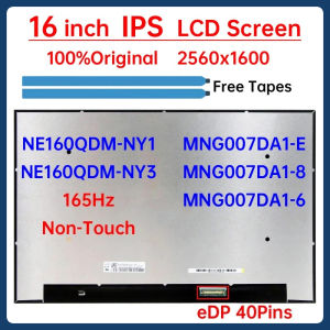 16" 165Hz LCD Screen NE160QDM NY1 NE160QDM-NY1 NE160QDM-NY3 MNG007DA1-E MNG007DA1-8 MNG007DA1-6 Display Matrix Panel Non-Touch