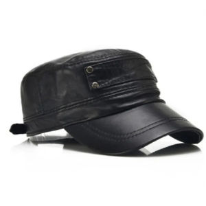 Topi Kulit Asli Dewasa Topi Bisbol Topi Musim Dingin Luar Ruangan Topi Kulit Sapi Topi Kulit Domba