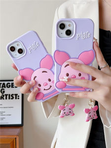 Really Stock Cartoon Lovely Piglet Mobile Phone Case for iPhone 14/13 Pro Max 12 Pro Max 11 Pro Max 14/6/6s Plus 7 Plus 8 Plus SE 2020 Soft Silicon Phone Back Cover for iPhone X XR XS Max Back Shell