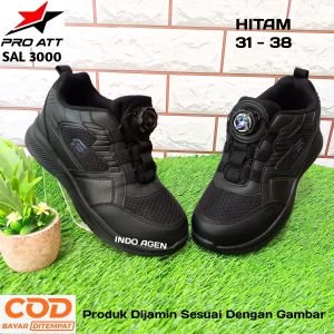 Sepatu Sekolah TK SD SMP List Putih Empuk PRO ATT SAL 3000