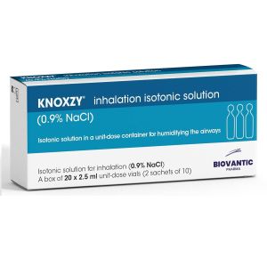 Dung dịch muối đẳng trương KNOXZY inhalation isotonic solution 0.9% NaCl làm sạch đường thở làm loãng chất nhầy trong mũi và phổi của Mỹ