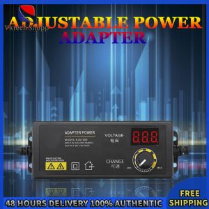 Vktech Voltage Adjustable Power Supply 3-36V 60W with LCD Display US Plug for DIY Robotics and Home Automation